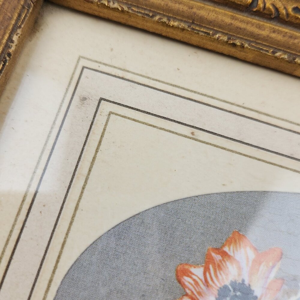 VTG Trinket Jewelry Box Carved Wood Mirror Interior Glass Top Gold Tone 8X6X2.5" - Picture 5 of 15